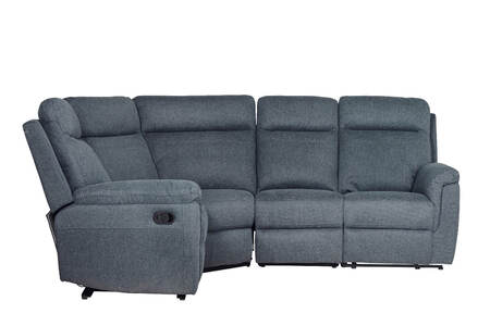 Bow-319-AZ Corner Group Manual Recliner - Azul