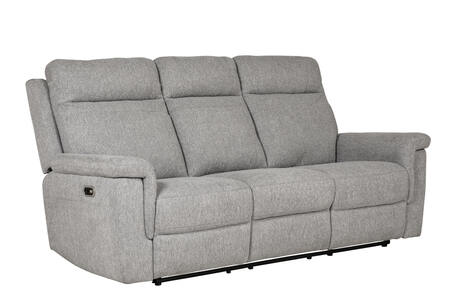 Bow-353-GY 3 Seater Electric Recliner Sofa - Grey