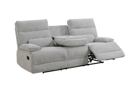 Eoe-313-GY 3 Seater Manual Recliner - Grey