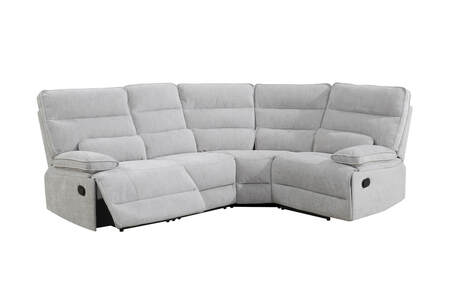 Eoe-319-GY Corner Group Manual Recliner - Grey