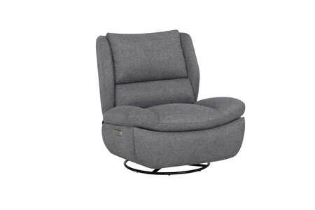 Electric Reclining Swivel Glider Chair - Grey