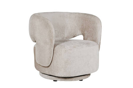 Koa-321-MK Swivel Accent Chair - Mink