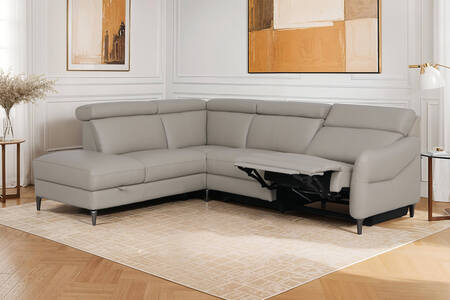 Nco-359-ST LHF Corner Group Electric Recliner LHF - Stone
