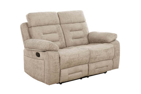 Wbr-312-LA 2 Seater Manual Recliner - Latte