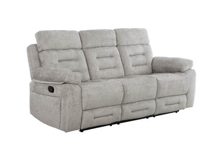 Wbr-313-GY 3 Seater Manual Recliner - Grey