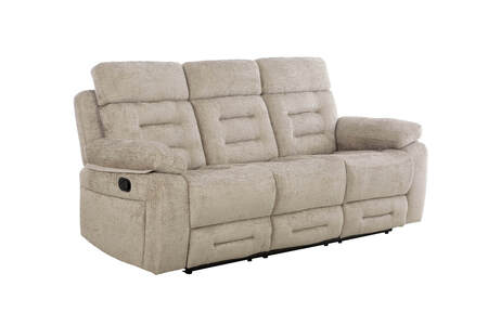 Wbr-313-LA 3 Seater Manual Recliner - Latte