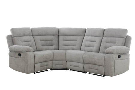 Wbr-319-GY Corner Group Manual Recliner - Grey