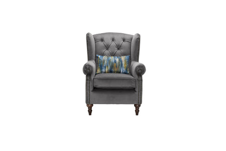 Buttoned Back Wing Chair